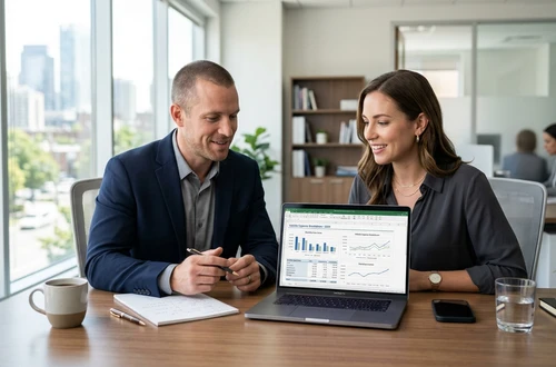 DriveWise advisor meeting with a borrower